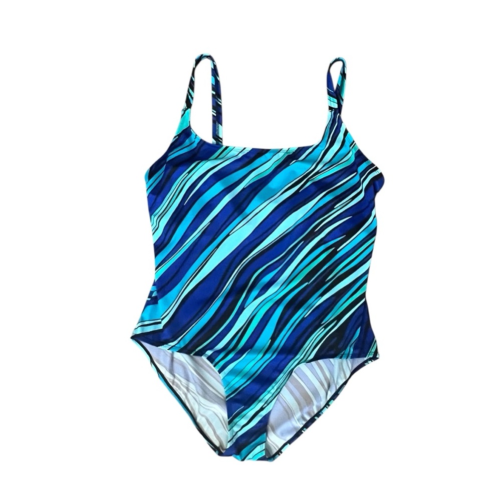 Islander 18 Multicolor Blue One Piece Swimsuit Bathing Suit